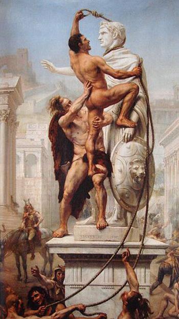 로마제국 멸망 직전인 서기 408년, 로마를 포위한 서고트 족은 로마를 파괴하지 않는 대가로 금과 후추 각각 5000파운드를 요구했다. 서고트 족의 로마 약탈 그림.