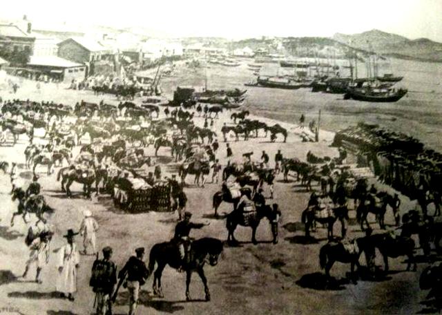 청일전쟁 당시 인천 모습. 이 무렵 중국인들이 한반도로 건너와 호떡집을 열었다.
필자 제공