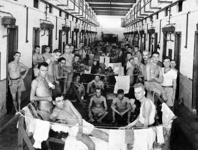 제2차 세계대전 당시 일본군의 싱가포르 창이 연합군 포로수용소.  사진 출처=위키피디아