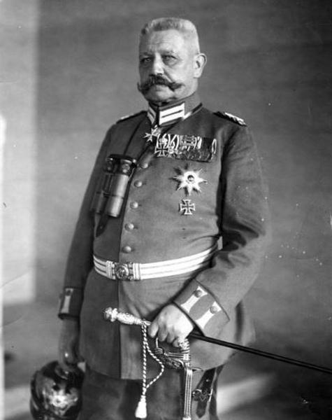 독일의 전쟁영웅 힌덴부르크 장군. 필자 제공