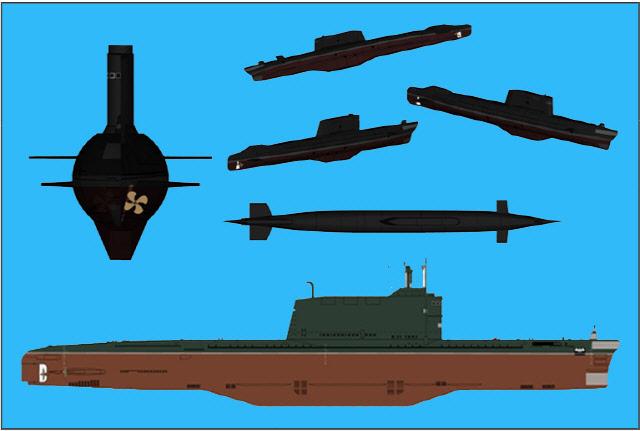 북한의 신포급과 매우 유사한 구소련의 3000톤 골프급 잠수함:  골프급 잠수함은 소련의 최초 SLBM 탑재 디젤 잠수함(SSB)으로 함 중앙의 함교탑 부근에 SLBM 3발을 탑재했다. 북한은 1993년 일본의 고철 거래상으로부터 러시아의 퇴역 골프급 잠수함을 구입해 수직발사관과 미사일을 연구해왔다. 신포급은 함교탑 부근에  SLBM 1발을 탑재하는 것으로 추측된다.  사진 출처=Wikimedea  Commons