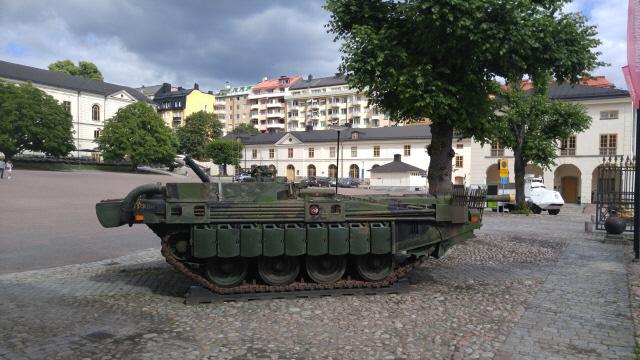 육군군사박물관 야외전시장의 스웨덴산 전차.