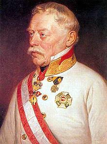 요제프 라데츠키 장군
의 초상화. 