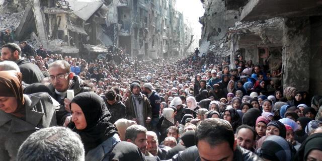 내전으로 폐허가 된 시리아.