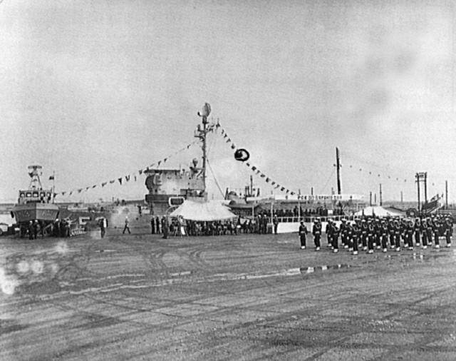 1967년 5월 열린 거진함 인수식. 사진 = 해군본부 제공