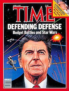 1983년 레이건 대통령의 전략방위구상(SDI)를 커버스토리로 보도한 미 시사주간지 타임(TIME)誌.