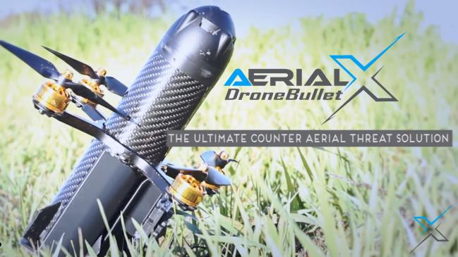 DroneBullet Counter Drone System
* 출처 : Aerial-X Youtube(https://youtu.be/5_6X5Is916I)