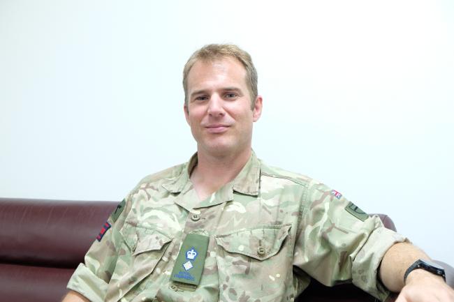 한·영 PKO 협력 강화를 위해 최근 한국을 찾은 영국군 36공병연대장 마크 존스 중령.  주한영국대사관 제공