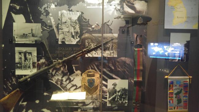 오클랜드박물관의 한국전쟁 전시실