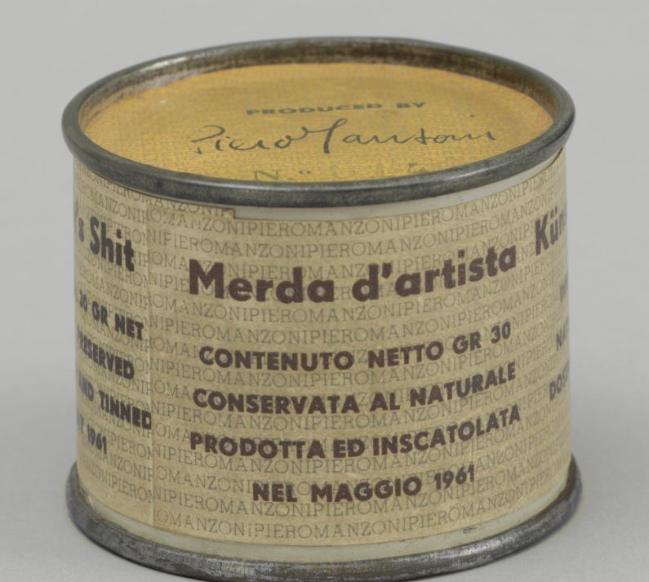 피에로 만초니, 예술가의 똥 No.14, 1961, 혼합재료, 6.5x4.8㎝, MoMA.