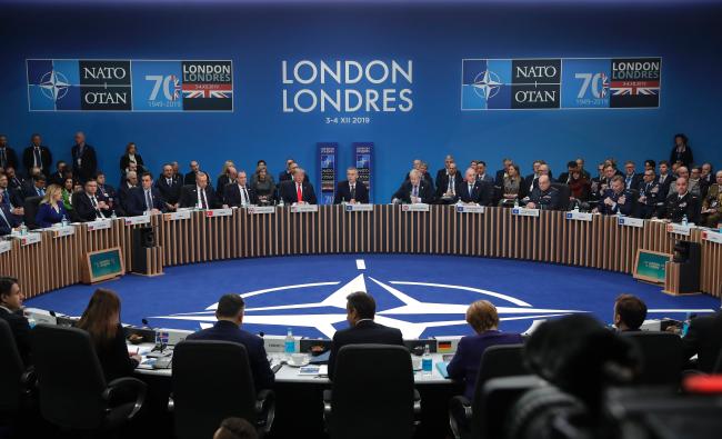 영국 왓퍼드에서 열린 NATO 정상회의 모습. 지난 4일(현지시간) 영국 하트퍼드셔주 왓퍼드에서 NATO 정상회의가 진행되고 있다.   연합뉴스