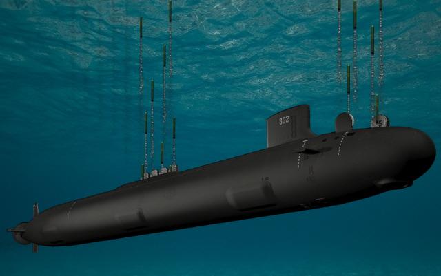 Rendering of Block Ⅴ Virginia-class nuclear attack submarine with Virginia Payload Module, General Dynamics Electric Boat Image
*출처 : General Dynamics
*https://www.gd.com/Articles/2019/12/02/general-dynamics-electric-boat-awarded-us-navy-fifth-block-virginia-class-submarines-contract