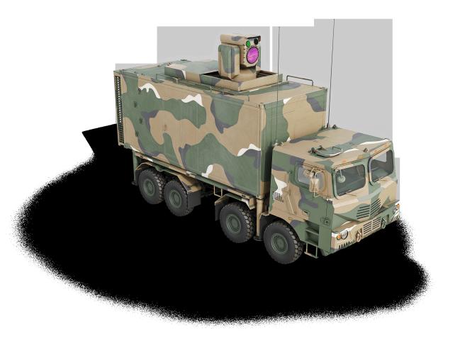 방위사업청이 개발하고 있는 레이저 대공무기 Block-Ⅱ 형상.  방사청 제공
