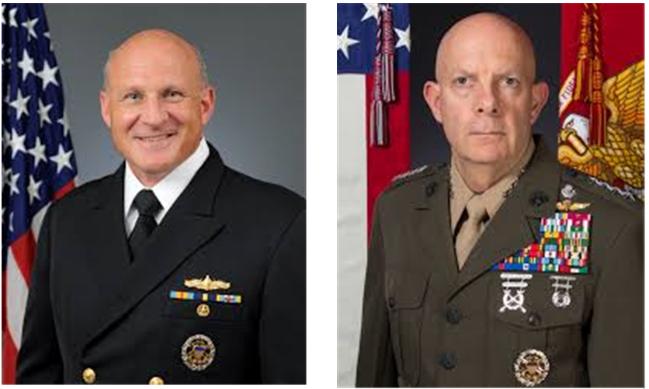 Admiral Michale Gilday, Chief of Naval Operations(left) and General David Berger, Commandant of USMC(right)
www.en.wikipedia.org
