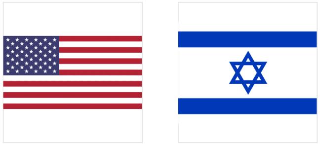 Flags of the United States and Israel
사진 : WIKIMEDIA COMMONS
*https://commons.wikimedia.org/wiki/File:Flag_of_the_United_States.svg
*https://commons.wikimedia.org/wiki/File:Flag_of_Israel.svg