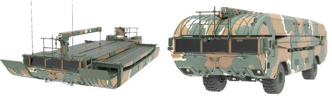 한국형 자주도하장비 M3K의 외관. 방위사업청