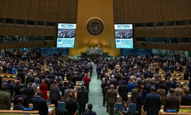 유엔 평화유지 장관회의는 국제사회에서 PKO의 정치적 지지 확보와 평화유지 요원들의 역량 강화를 목표로 한다. 사진은 2019년 미국 뉴욕에서 열린 3차 회의 모습.