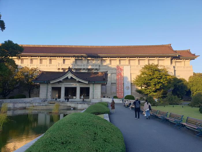 우에노 공원 안의 일본 국립박물관 전경.  필자 제공