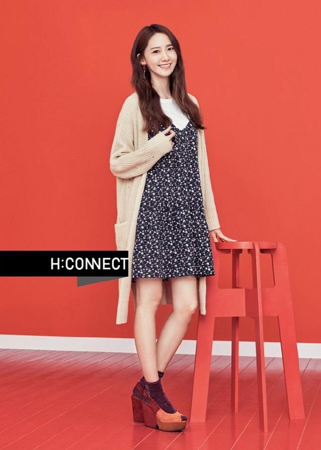 카디건을 입은 걸그룹 ‘소녀시대’ 윤아. 출처=에이치커넥트