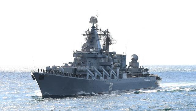 러시아 해군의 순양함(CG) 바랴그(Varyag)함. 