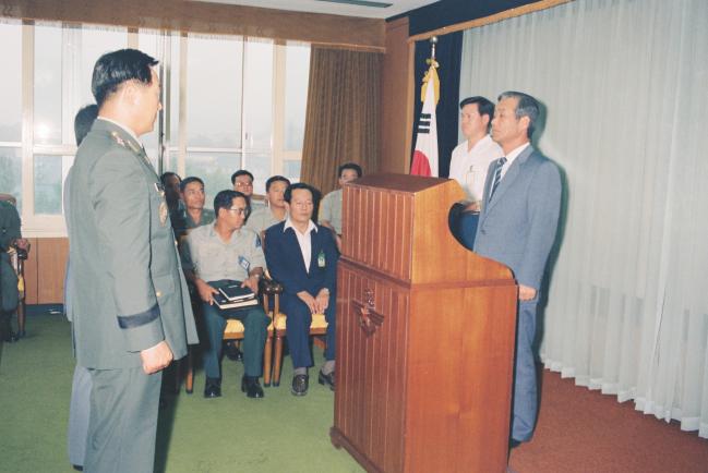 1987년 7월 당시 율곡사업 공로자 표창식 장면