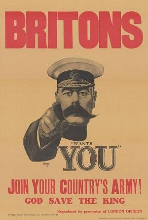 영국군 포스터 ‘로드 키치너’ 편 (1914)  필자 제공