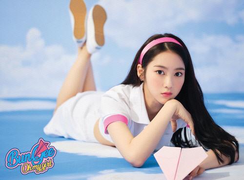 오마이걸 지호. 공식 홈페이지 캡처.
