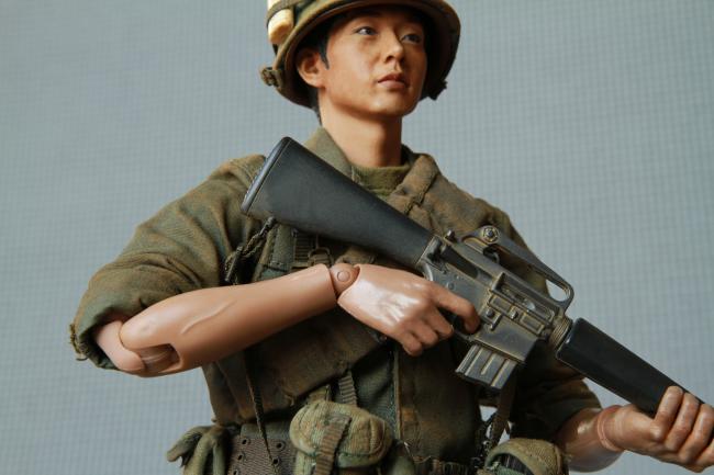 M16 소총을 들고 있는 한국군.  필자 제공