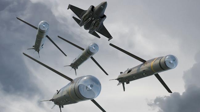 영국 공군이 F-35B 전투기에 스피어-3 순항미사일을 장착할 계획인 것으로 알려졌다. 사진은 F-35B에서 발사된 스피어-3 미사일의 모습을 상상해 그린 개념도.  출처=janes.com