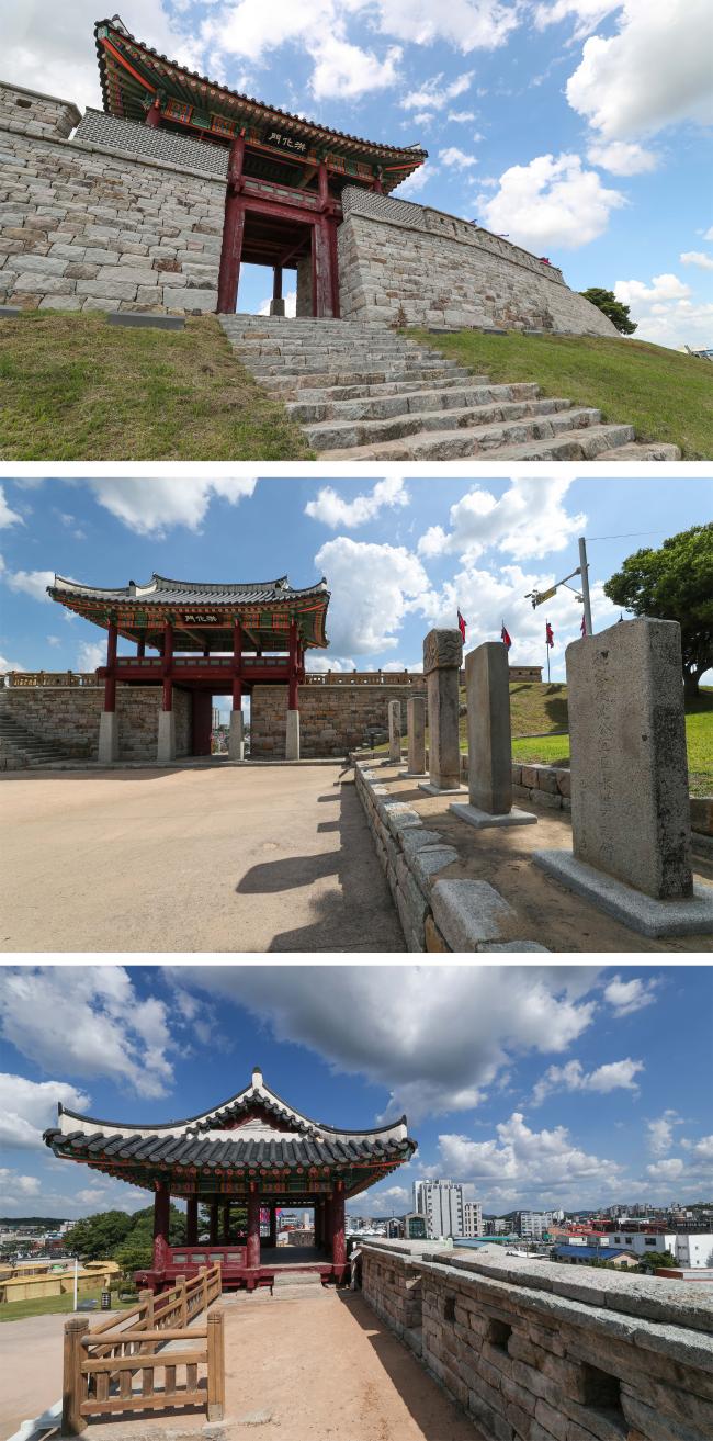 멋진 풍경을 자랑하는 홍화문.
