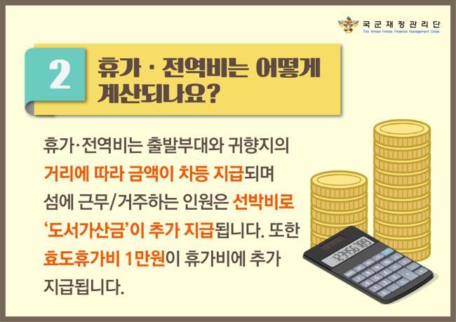 국군재정관리단이 신세대 장병에게 맞춰 급여와 관련된 주요 문의 사항을 ‘슬기로운 병 급여 이해’라는 제목의 디지털 콘텐츠 형태 카드 뉴스로 제작·배포해 호평을 받고 있다. 부대 제공