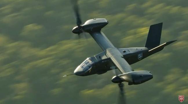 ‘미래 장거리 공격헬기(FLRAA)’ 대상으로 선정된 V-280 밸러(Valor). 사진 = 벨사 유튜브 영상 캡처
