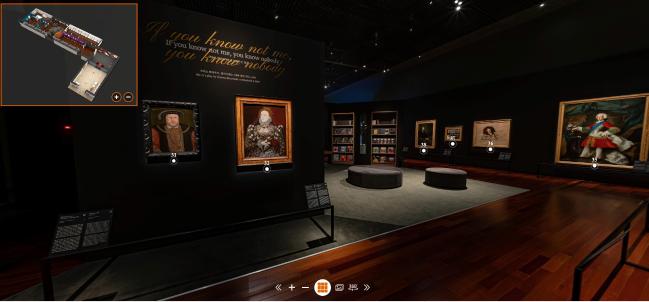 국립중앙박물관이 17일부터 온라인 전시 서비스를 시작한 특별전 ‘시대의 얼굴, 셰익스피어에서 에드 시런까지’ 전시관 이미지. 국립중앙박물관 제공