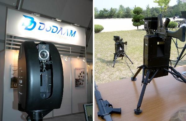 2004년지상군페스티벌(좌)와 육군정보학교 무기체계소개회(우)에서 선보인 도담시스템스의 이지스 체계. 국방일보DB