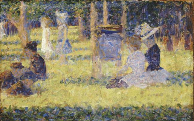 ‘앉아있는 여인과 유모차’