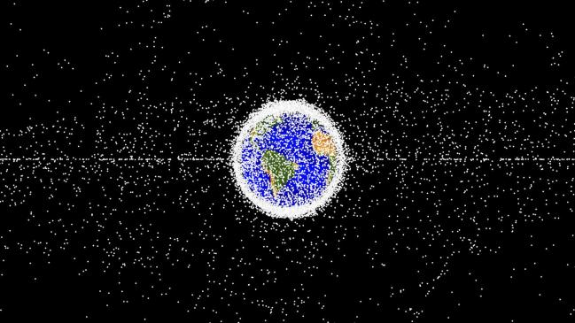 지구 주변 궤도의 우주 잔해물(debris) 모델. 이미지 = 미 항공우주국(NASA) 홈페이지
