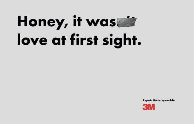 3M 수정테이프 광고.  필자 제공
