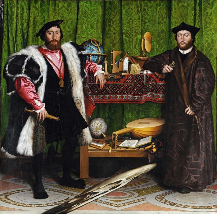 한스 홀바인의 ‘프랑스 대사들(The Ambassadors, 1533)’.  필자 제공