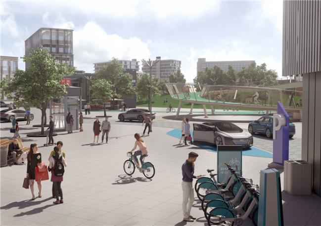 차선이 줄면 도시는 더욱 쾌적한 공간으로 바뀐다. 아우디 본사가 있는 독일 잉골슈타트는 자율주행차 20%만 있어도 통근시간이 34% 빨라질 것으로 분석됐다.  출처=Audi Urban Future Initiative