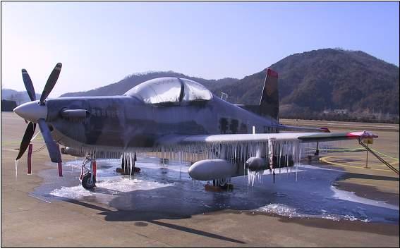 XKO-1(KA-1의 개발당시 명칭)의 동계 결빙 시험 모습. 사진 = 국방과학연구소
