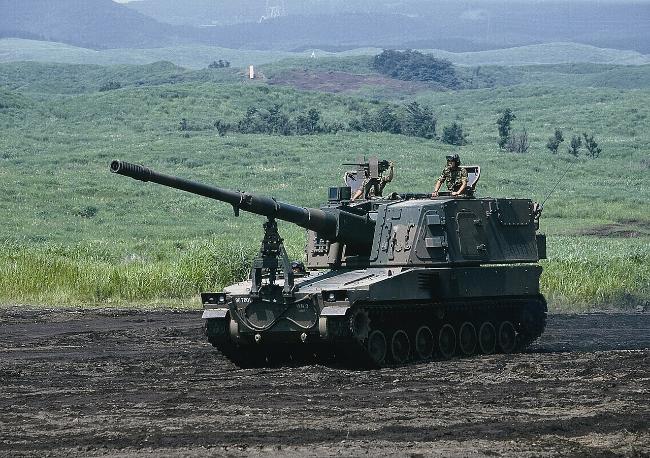 일본 육상자위대가 운용하고 있는 99식 자주포. 사진= picasa.google.com
