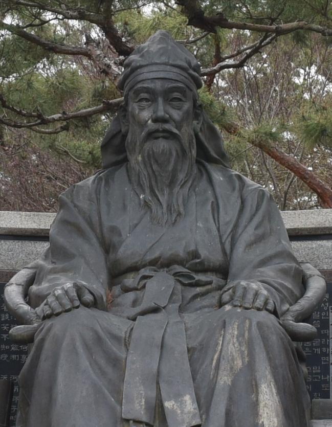 김인후 선생 동상.