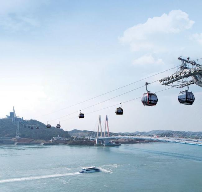 명량해상케이블카. 사진=명량해상케이블카