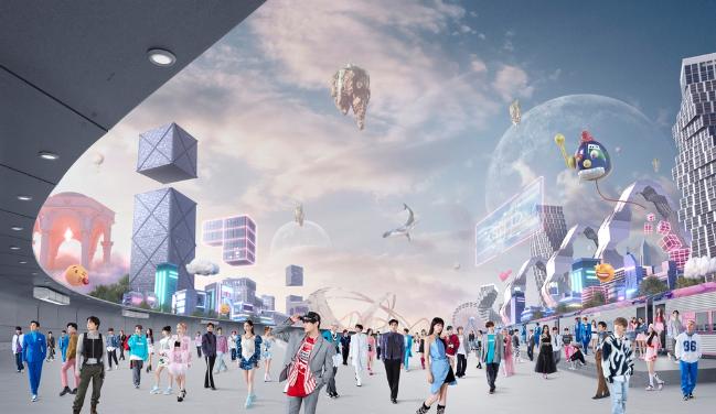 SM엔터테인먼트는 메타버스 브랜드 ‘광야(KWANGYA)’를 활용한 팬 커뮤니티 서비스 ‘광야 클럽’을 운영한다고 밝혔다. 사진은 ‘뮤직 네이션 SM타운’ 이미지.  사진=SM엔터테인먼트