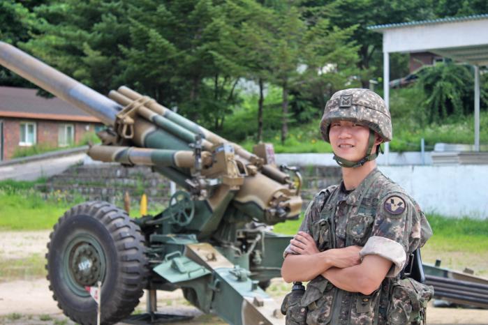 생면부지 혈액암 환자에게 조혈모세포를 기증한 육군5포병여단 박혁준 하사.  부대 제공