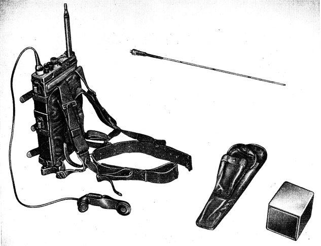 AN/PRC-8,9,10의 기본 구성. 미육군 기술교범 TM-11-612 캡처. 