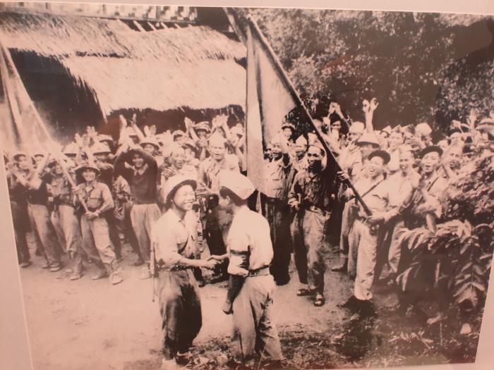 라오스 공산 해방군과 북베트남군의 연합작전 모습.