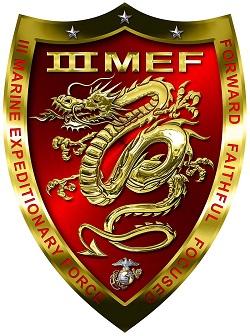 미 해병대의 제3 해병기동군(MEF) 휘장.