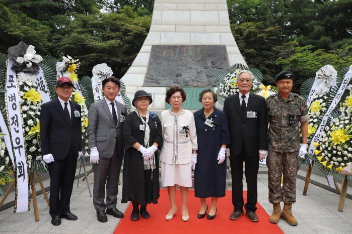 지난 23일 개최된 의정부 축석령전투 추모행사의 참석자들. 부대 제공