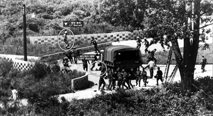 1976년 8월 18일 발생한 판문점 도끼만행사건.군사편찬연구소 제공